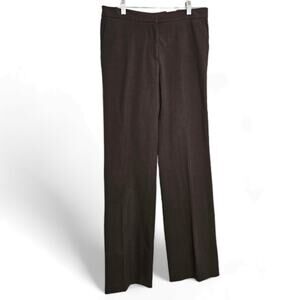 Piazza Sempione Womens Chocolate Brown Judy Trouser Pants Size 12 Italy Career